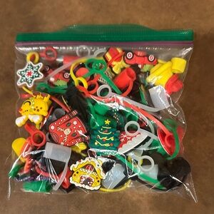 New - Christmas/Holiday Straw Toppers